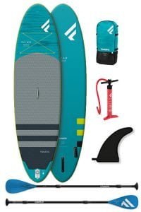 fanatic fly air premium pure paddle board package