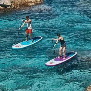 red paddle paddle boarding