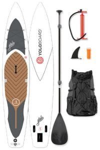 yolo touring racing 126 paddle board package